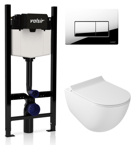 Комплект унитаза с инсталляцией VALSIR KIT VSCR 7317 Slim